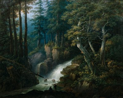 The Ilse Waterfall on the Brocken in the Harz Mountains by Hermann Josef Neefe