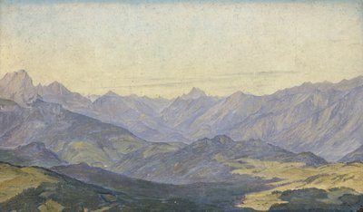 Mountain Valley in Oberbayern, 1829 by Hermann Kauffmann