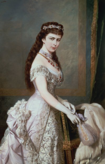 Elizabeth of Bavaria, wife of Franz Joseph I of Austria by Hermann Nigg