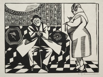 No! Not a black woman, I am a pacifist, I would like a German lady by Hermann Paul