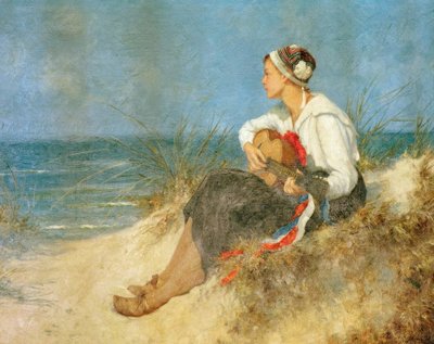 Contemplative Hour on the Beach by Hermann Seeger