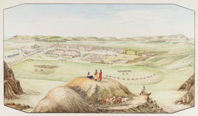 Fort Keogh, Montana Territory by Hermann Stieffel