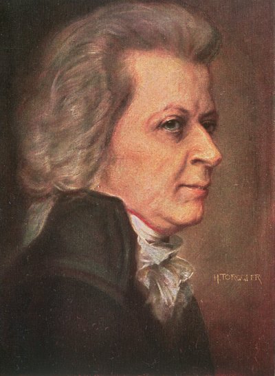 Wolfgang Amadeus Mozart by Hermann Torggler