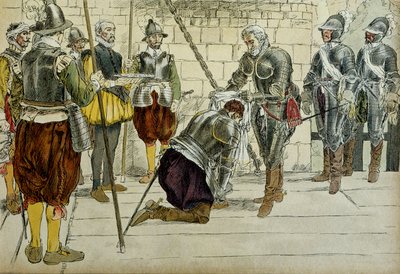 Charles II of Cosse Brissac Made Marechal of France by Henri IV Before Entering Paris on 22 March 1594 by Hermann Vogel
