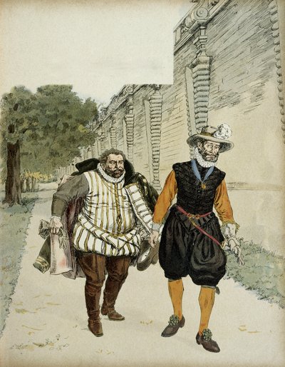 Henry IV and Charles de Lorraine, Duke of Mayenne by Hermann Vogel