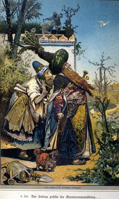 Illustration by Vogel for the tale of Brothers Grimm: 