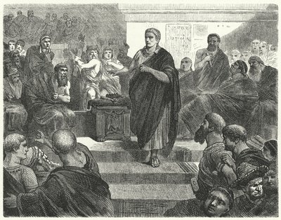 Sulla Resigns as Dictator of Rome, 81 BC by Hermann Vogel