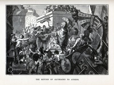 The Return of Alcibiades to Athens, 1882 by Hermann Vogel