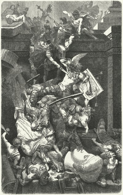 The Vandals Attacking Rome, 455 by Hermann Vogel