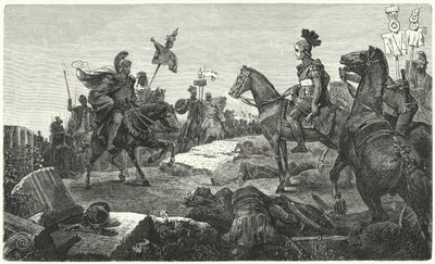 The Meeting Between Scipio Africanus and Hannibal Before the Battle of Zama, 202 BC by Hermann Vogel