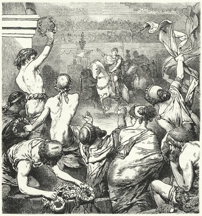 Titus Quinctius Flaminius Proclaims the Freedom of the Greek States, 196 BC by Hermann Vogel
