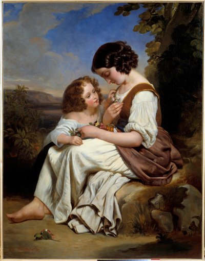 The favorite flower by Hermann Winterhalter