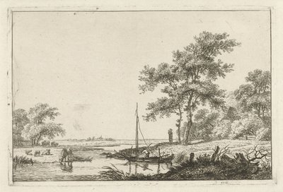 Landscape with a Small Boat by Hermanus Fock