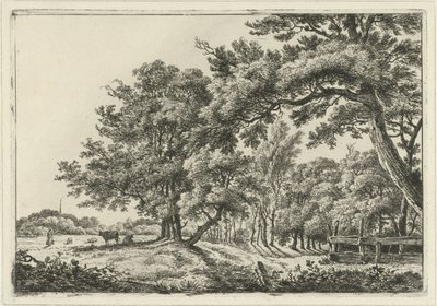 Landscape with Two Cows in the Shade by Hermanus Fock