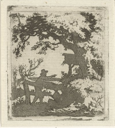 Landscape with Two People by Hermanus Fock