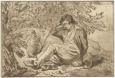 Sleeping Man by Hermanus Fock