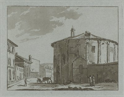 Temple in Rome by Hermanus Fock