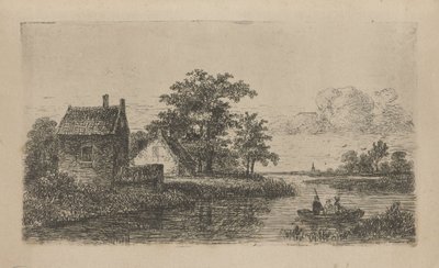 Three Men in a Boat by Hermanus Jan Hendrik van Rijkelijkhuysen