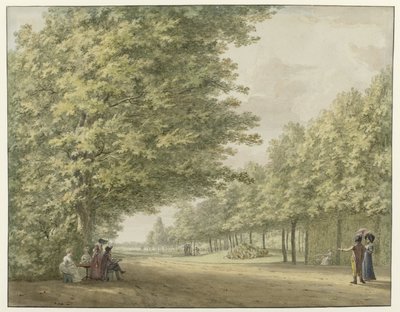 View in the Gardens of the Zandbergen Estate by Hermanus Numan