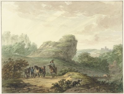 Landscape with Riders by Hermanus Numan
