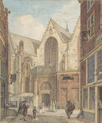 View of the Old Church of Amsterdam, n.d. by Hermanus Petrus Schouten