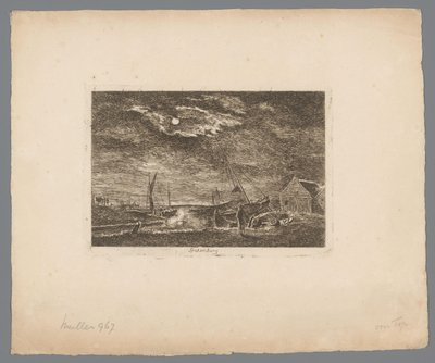View of Spakenburg by Hermanus van Brussel
