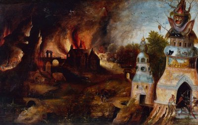 The Temptation of Saint Anthony by Herri met de (c.1510 p.1550) Bles