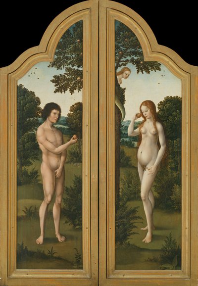 Adam and Eve by Herri met de (c.1510 p.1550) Bles
