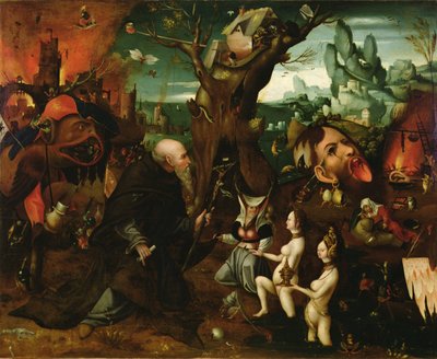 Temptation of Saint Anthony by Herri met de (c.1510 p.1550) Bles