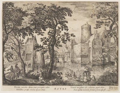 Loenersloot - Summer, from The Seasons, View of Castles in the Vicinity of Amsterdam by Hessel Gerritsz