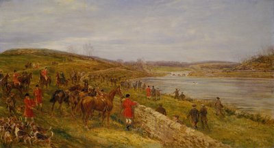 A Scene which Occurred at the Lesser Crybrook Reservoir by Heywood Hardy