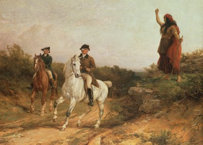 Meg Merrilies from Keats poem Old Meg she was a Gypsy by Heywood Hardy