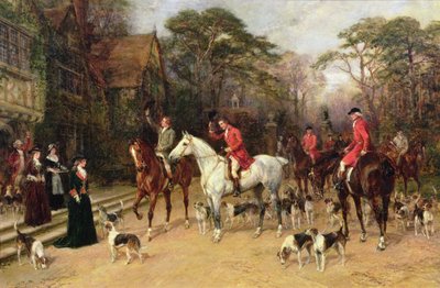 The Meet at the Manor House by Heywood Hardy