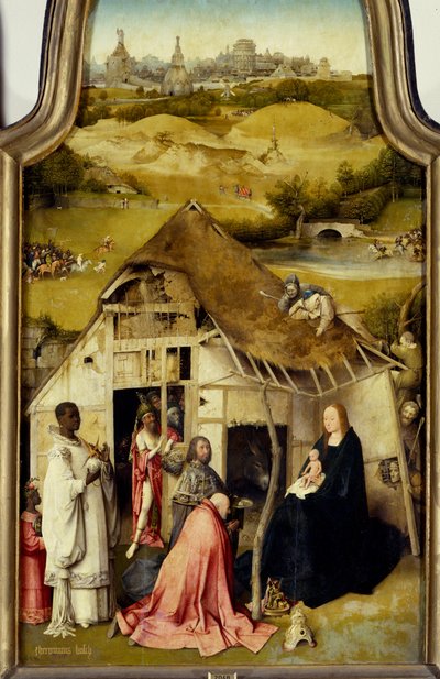 Adoration of the Magi (detail) by Hieronymus Bosch