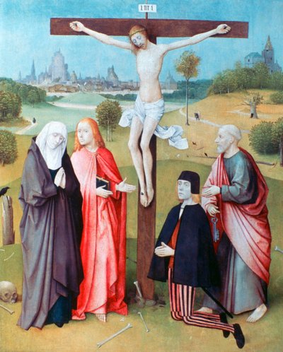 Christ on the Cross with Donors and Saints by Hieronymus Bosch