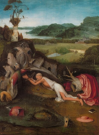 Saint Jerome in the Wilderness, c. 1490 by Hieronymus Bosch
