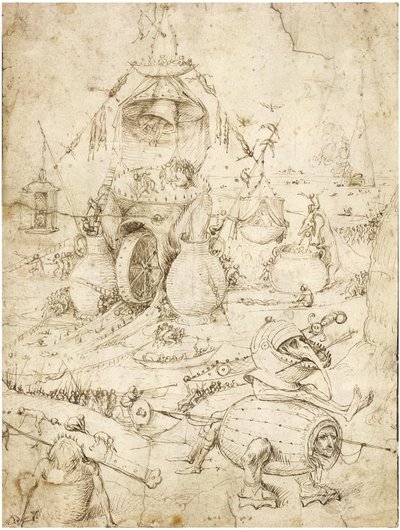 Infernal Landscape by Bosch, Hieronymus (c. 1450-1516) by Hieronymus Bosch