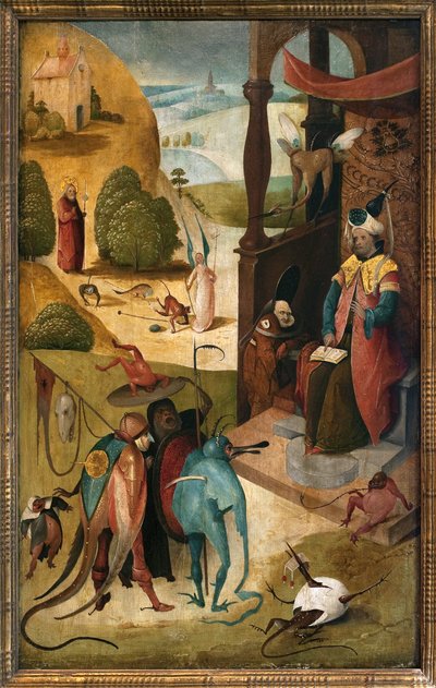 Saint James the Major and the Magician Hermogene. Painting by Hieronymus Bosch (1450-1516), Oil on Wood by Hieronymus Bosch