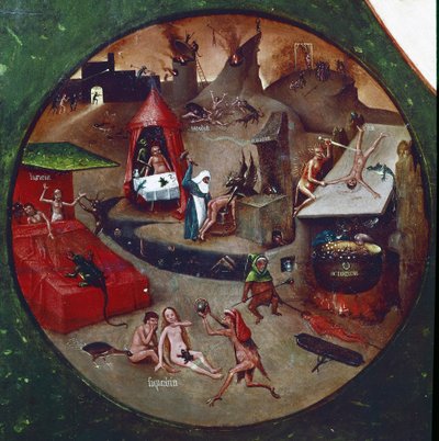 Table of the Seven Deadly Sins by Hieronymus Bosch