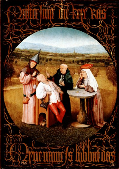 The Extraction of the Stone of Madness (Cutting the Stone or The Cure of Folly) by Hieronymus Bosch