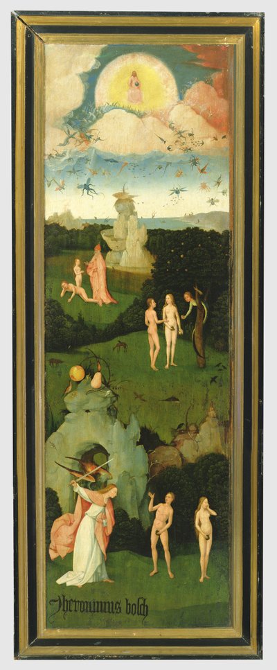 The Haywain: Left Wing of the Triptych Depicting the Garden of Eden, c.1500 by Hieronymus Bosch