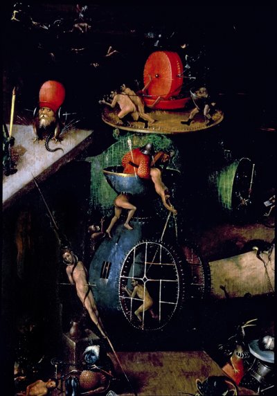The Last Judgement (Altarpiece): (detail) by Hieronymus Bosch
