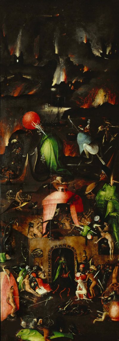 The Last Judgment Triptych, right panel, ca. 1485 by Hieronymus Bosch