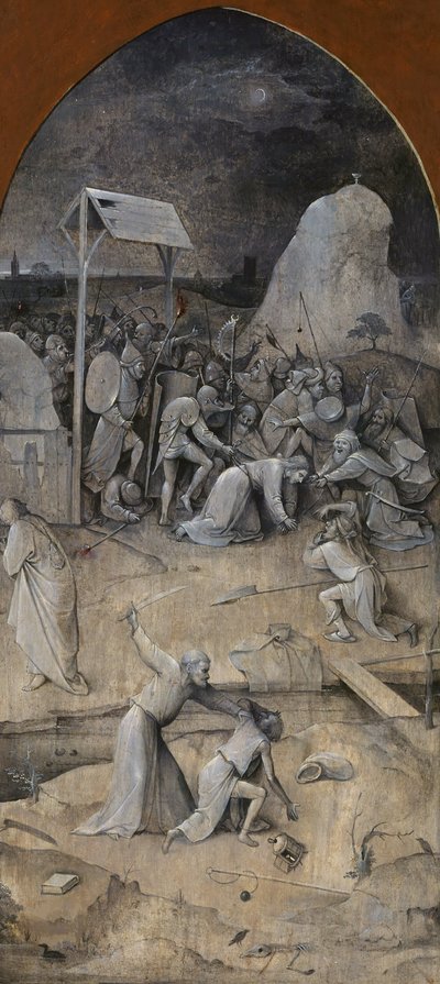 The Temptation of Saint Anthony (Triptych, reverse: The Capture of Christ) by Hieronymus Bosch