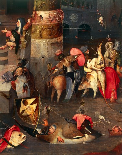Triptych of the Temptation of St. Anthony (centre panel) by Hieronymus Bosch