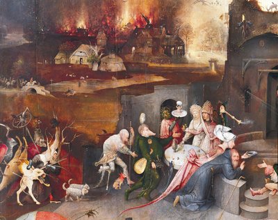 Triptych of the Temptation of St. Anthony (centre panel) by Hieronymus Bosch