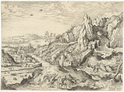 Abraham and Isaac on the Way to the Sacrifice by Hieronymus Cock