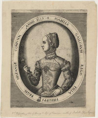 Isabella, Third Wife of Philip II of Spain by Hieronymus Cock