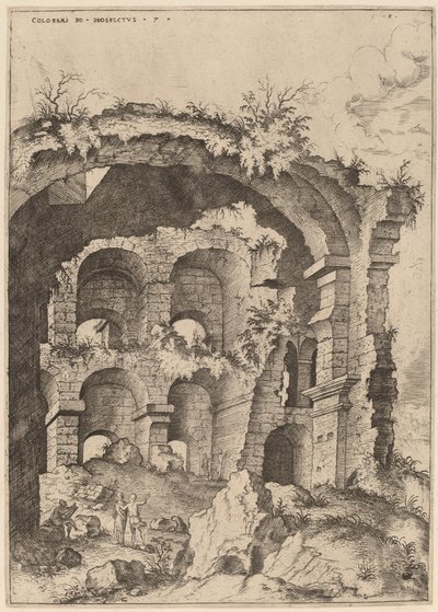 Seventh View of the Colosseum by Hieronymus Cock