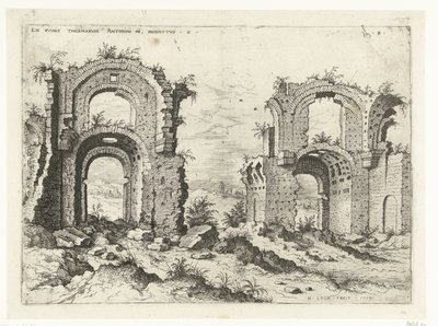 Second View of the Baths of Diocletian by Hieronymus Cock